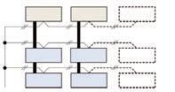 B1; la linea segnali tra unità esterne appartenenti ad una differente linea frigorifera ad A2 e B2. Unità esterna singola Morsettiera segnali della U.E. Morsettiera segnali delle U.I.