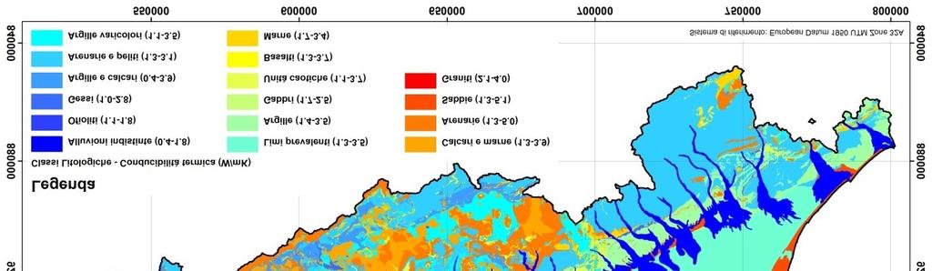 65 Argille e calcari 0.65-1.93 Arenarie e peliti 0.65-2.13 Ofiolite 1.86-3.00 Calcari e marne 1.