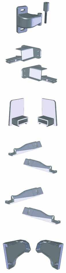 ACCESSORI PLASTICA PER PORTE SCORREVOLI PLASTIC ACCESSORIES FOR SLIDING DOORS/ ACCESSOIRES PLASTIQUE PORTES COULISSANTES / ACCESORIOS DE PLÁSTICO PUERTAS 69090010000060 - registro grande per guida