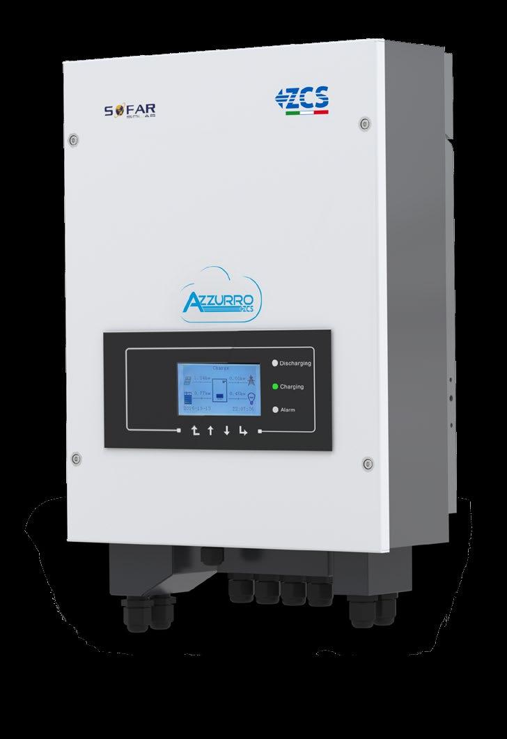 AZZURRO - INVERTER PER ACCUMULO 3000SP La soluzione per accumulo Inverter ZCS Azzurro è ideale per ottimizzare l indipendenza energetica in ambito residenziale.