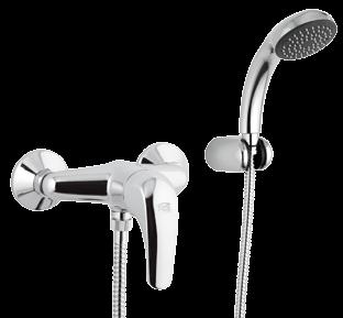 integrato. Built-in spout for bath-shower, with diverter.