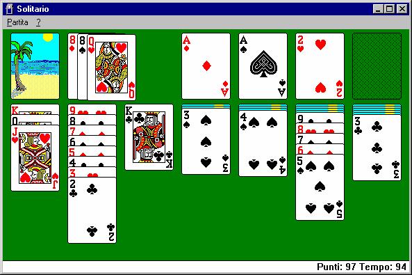 Il gioco Solitario Un esempio di applicazione il gioco Solitario lo scopo del gioco Solitario consiste nel disporre tutte le carte
