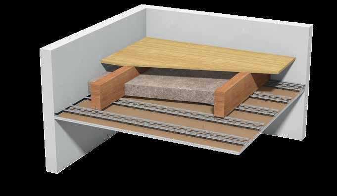 Sistemi per soffitti con travi in legno Silentboard D15.ch Sistemi per soffitti con travi in legno Knauf Interassi max. sottostruttura D153.
