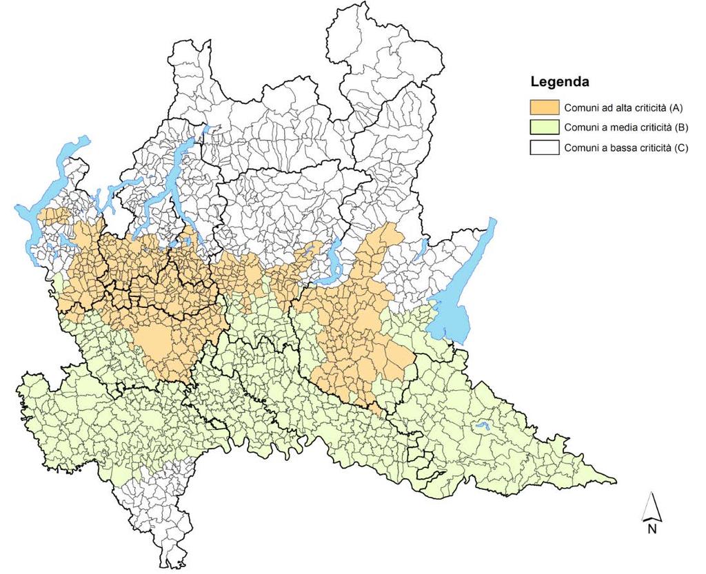 INDIVIDUAZIONE DEGLI AMBITI TERRITORIALI DI APPLICAZIONE Allegato C - Elenco dei Comuni ricadenti nelle