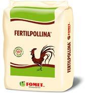 FERTILPOLLINA Azoto (N) organico 3,5% Matrice organica da miscela di letami avicoli.