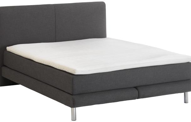 Letto Boxspring MOULIN Molleggio inferiore Mini-Bonell costituito di singole molle d acciaio. Materasso con anima a molle insacchettate a 7 zone.