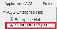 2. Descrizione Connettore Installato il connettore sotto il menù ACG Enterprise Hub sarà presente la nuova