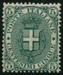 verde e carminio, blocco di 12 francobolli (N 49
