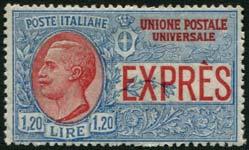 2.270/4.500,00) 750,00 427 ( ) 1914 pacchi postali, Nodo di Savoia, 5 C. + 20 C. + 2 L.
