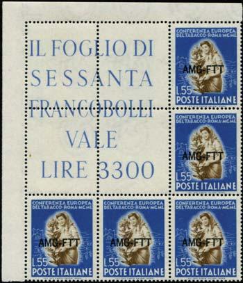593/594 cat. 500,00) 100,00 812 1952 centenario dei primi francobolli dello Stato Pontificio (N BF 1 cat.