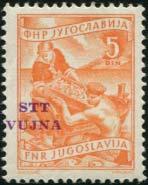 160,00) 40,00 873 1954 posta aerea di Jugoslavia,