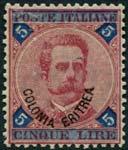 960,00) 700,00 ERITREA 1087 1893 francobolli d