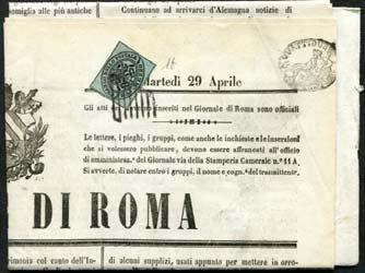 azzurro, ben marginato, su lettera da Parma il 25 Luglio 55 per Treviso, certifi cato