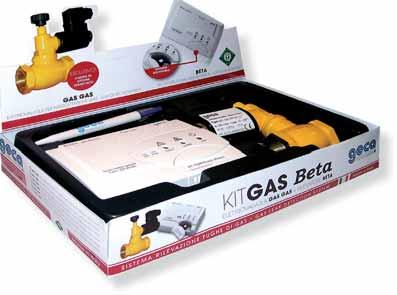 Kit BETA di SICUREZZA GAS BETA safety gas kit Rivelatore conforme alla CEI EN 50194 + Rivelatore fughe di gas serie BETA BETA gas leak detector