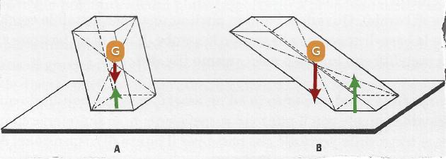 Un corpo appoggiato su un piano può essere più o meno instabile a seconda della maggiore o minore facilità con cui può perdere l'equilibrio.