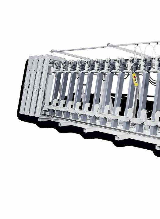 SL2 - SL3 IDRAULICI PER TRAVI LAMELLARI CARATTERISTICHE Strettoi idraulici per la produzione di travi in lamellare strutturali Ingombro ridotto con caricamento frontale Vasta gamma di misure