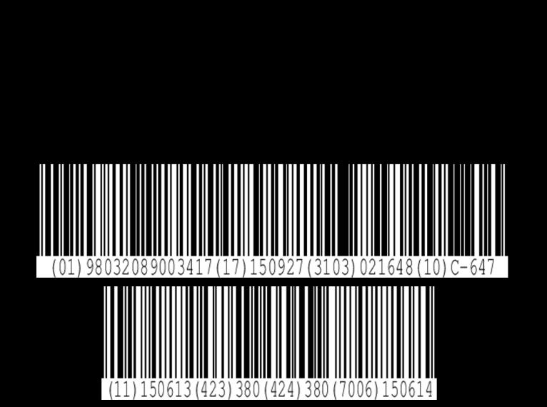 In questo esempio è riportata l indicazione dei paesi di Allevamento e Macellazione, la data di produzione e la data di congelamento rappresentata sotto forma di