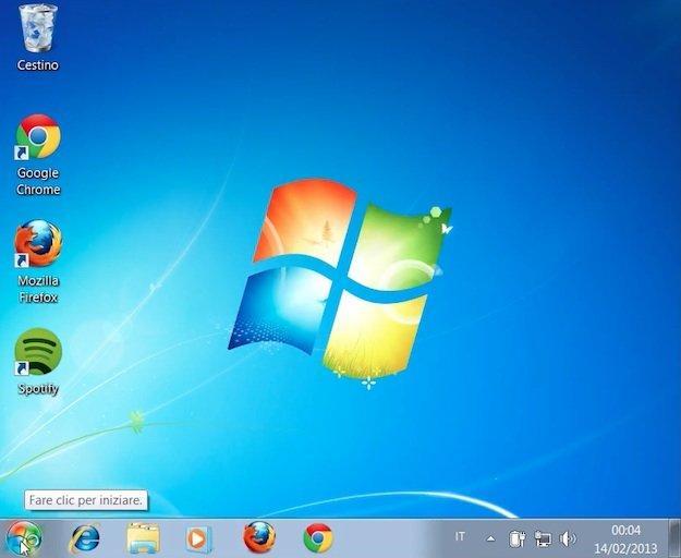 1.2.1.1 - DESKTOP: Windows 7 ICONE Area di Start