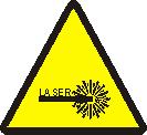 Cartelli di avvertimento Raggi laser Materiale