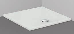 90 x 90 x 6 bianco T266801 531,000 0639453 Piletta sifonata Ø 90 mm, con coperchio piatto cromo T8520AA 111,500 0229778 Strada - Piatto doccia di forma quadrata in ceramica.