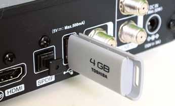 banco prova Ricevitore SAT CI+ HD Lenuss L2S La porta USB posteriore è compatibile con svariati dispositivi di memorizzazione come chiavette e hard disk anche autoalimentati, formattati in FAT32 o