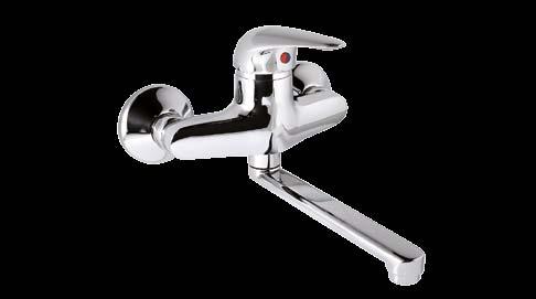 Single lever wall-up shower mixer. 300.