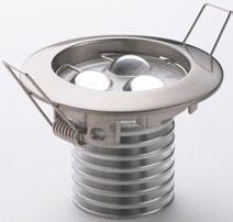 Ø60mm OT BI NS CR Ø60 1W=32 3W=75 Ø78 CODICE: N LED /POTENZA CODICE: COLORE LED CODICE: ANGOLO LENTE ALIMENTAZIONE