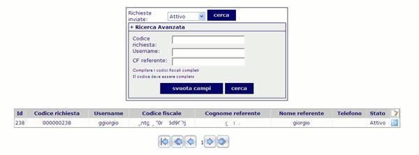 Utenti Comparirà anche un messaggio che conferma la ricezione di un e-mail contenente le credenziali per effettuare l accesso al sistema. 9.1.