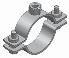 Collare tipo "SP" Supporti antincendio Carico massimo amissibile secondo VdS Diametro nominale Sezione trasversale Capacità di tubo carico VdS DN 50 75 mm 2 2,0 kn > DN 50 DN 100 90 mm 2 3,5 kn > DN