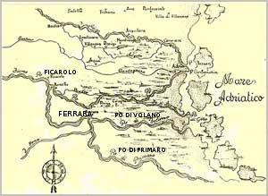 LA ROTTA DI FICAROLO Il territorio ferrarese prima e dopo la rotta di Ficarolo Tra il IX e il XII secolo d.cr.