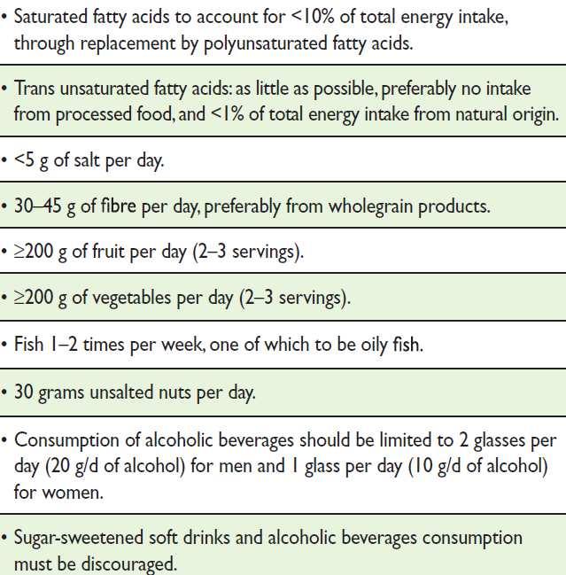 Prevenzione: aderenza a una dieta