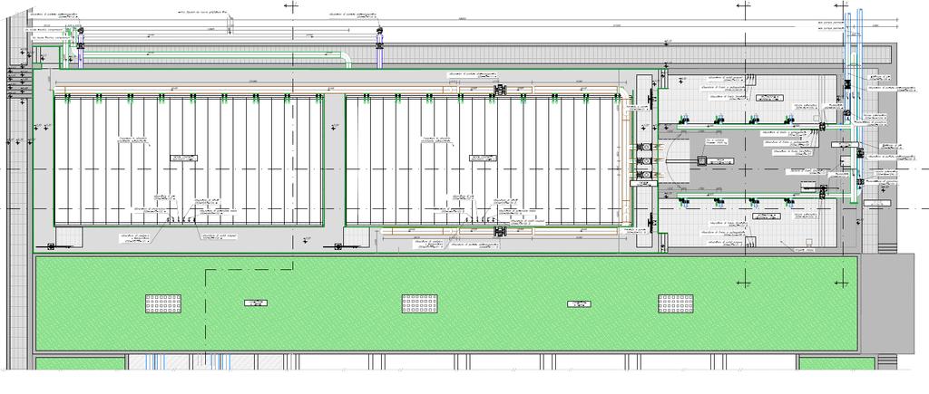 Rivellino Linea acque Planimetria zona ossidazione e filtri MBR Nuove linee di