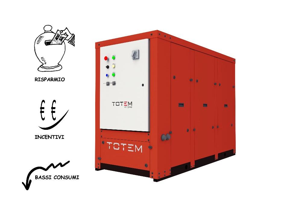 TOTEM, PERCHÈ CONVIENE Risparmio Consente un risparmio energetico di oltre il 20% di energia primaria 1 e un risparmio economico fino al 40% sui costi in bolletta.