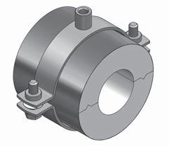 ALU/PU >80< Collari precoibentati Composto da un collare e da 2 semigusci isolanti provvisti di rivestimento super ciale costituito da una lamina di alluminio.