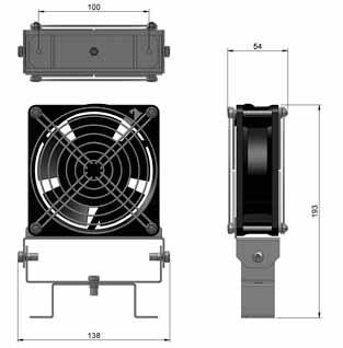 Tensioni di alimentazione a richiesta. Possibilità di orientamento 360. Cablaggio tramite morsetto a vite o cavo bipolare. Fissaggio tramite viti M4.