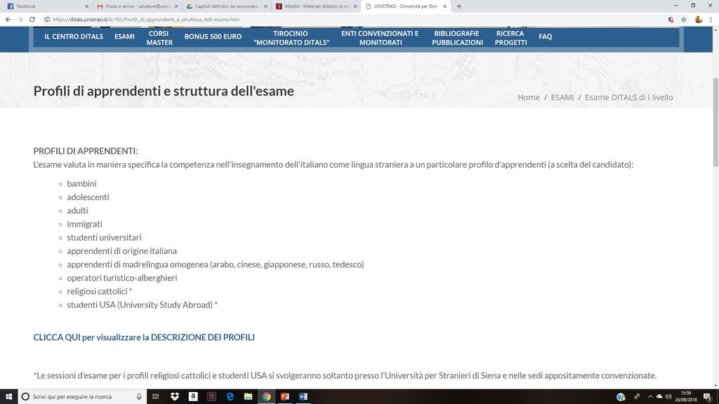 Realtà stratificata didattica dell italiano L2/LS profili apprendenti Ditals I livello Circolare Ministeriale 26 luglio 1990, n.