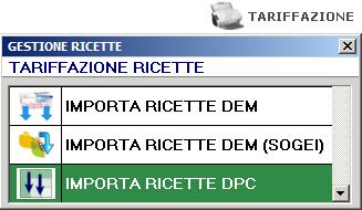 4. Importazione ricette DPC per l art. 50 Per quanto riguarda la produzione del file art.50, i dati presenti nelle forniture DPC devono essere inclusi nel file mensile.