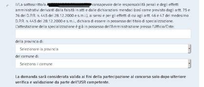 Per ciascun tipo posto di sostegno richiesto, il sistema controllerà la presenza del candidato, per lo specifico tipo posto richiesto, negli elenchi del sostegno delle GaE o delle GI di 2^ fascia.