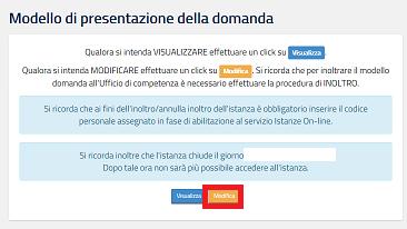 Ad operazione effettuata, il sistema prospetta un opportuno messaggio, l utente può procedere con la modifica dei dati. L utente può cliccare su Modifica.