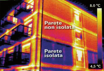 Efficienza Energetica L'efficienza energetica di un edificio è in funzione dell'isolamento termico delle murature esterne, ed è tanto più efficiente quanto maggiore è il coefficiente termico e la