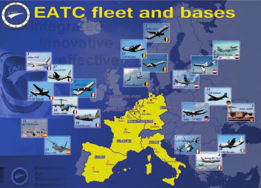European Air Transport Command anche il rifornimento in volo e l evacuazione medica, gli ulteriori vantaggi sono la possibilità di accesso a capacità di trasporto oversize, la riduzione dei contratti
