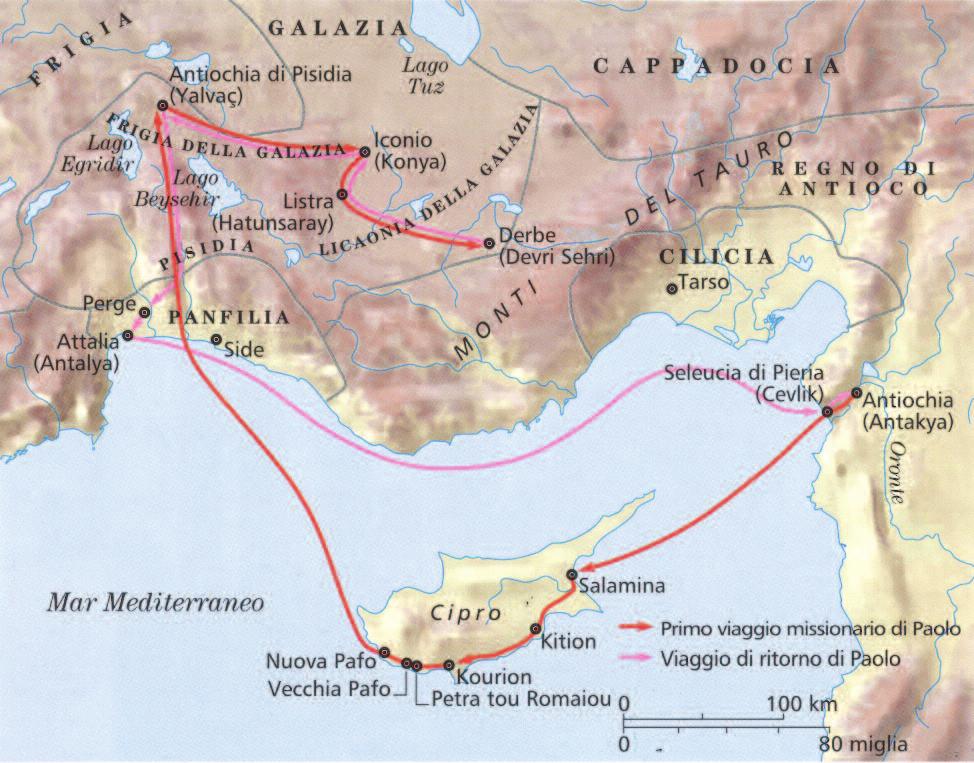primo «viaggio missionario» di Paolo (44-45 d.c.