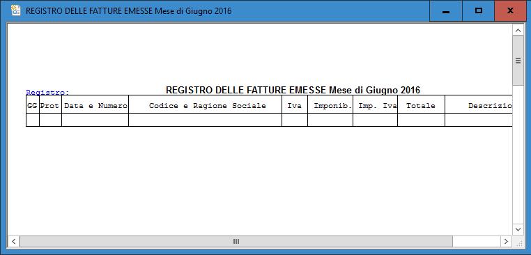 L anno contabile è riferito all anno corrente del programma.