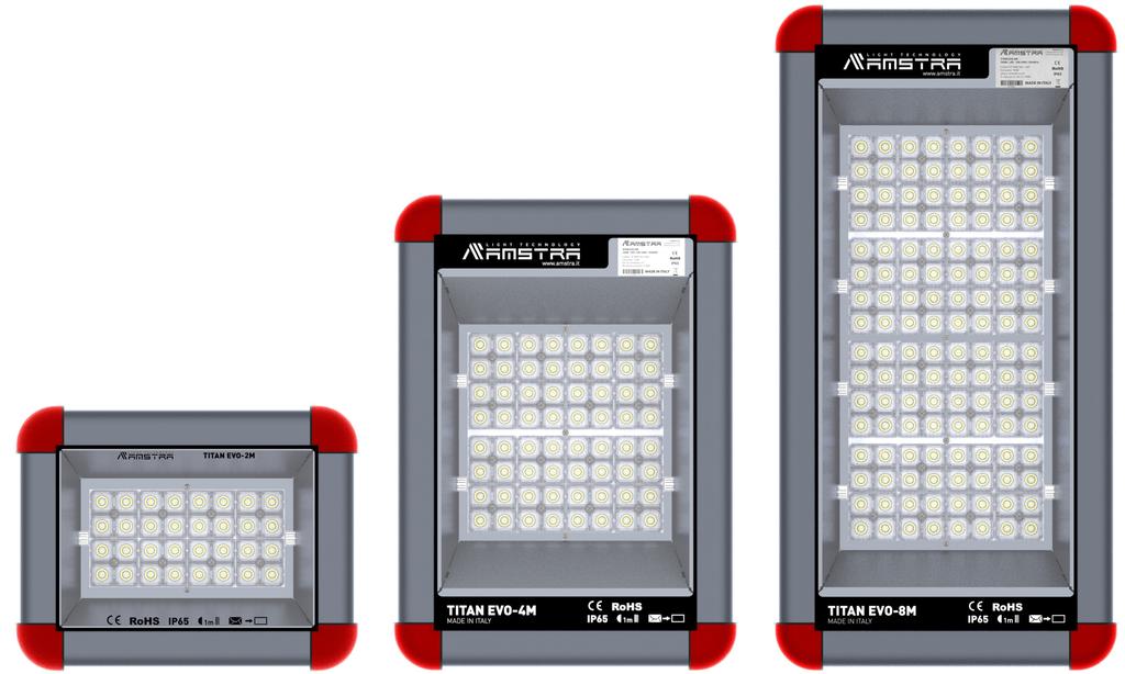 TITAN EVO PRESTAZIONI E QUALITÀ SENZA COMPROMESSI Ancora più performante, ancora più versatile: questa in sintesi è la nuova generazione di fari proiettori Amstra Titan Evo.