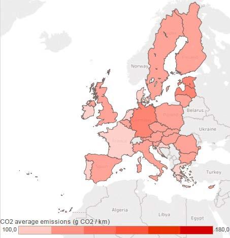 Mobilità sostenibile per le persone e le merci Distanza dall obiettivo specifico di emissioni