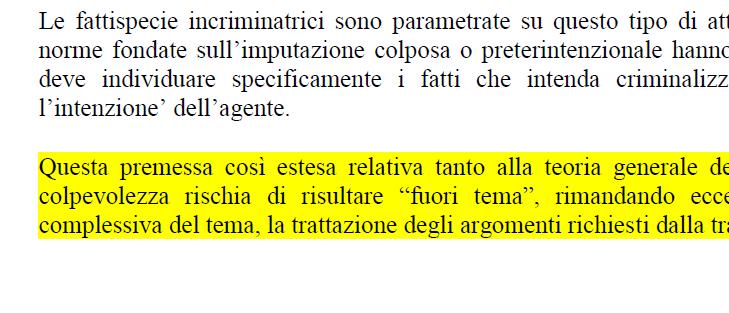 trattate nella lezione frontale e saranno fondamentali per confrontarsi con la propria preparazione.