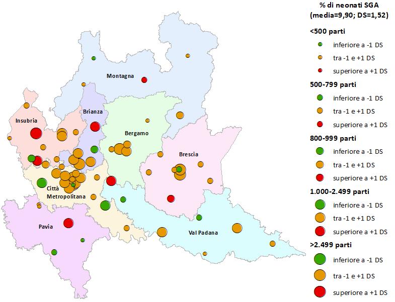 Grafico 11 Distribuzione regionale dei punti nascita secondo