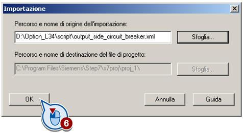 di salvataggio sul proprio disco rigido. Fare clic con il tasto sinistro del mouse sullo script XML > "output_side_circuit_breaker.xml". 5.