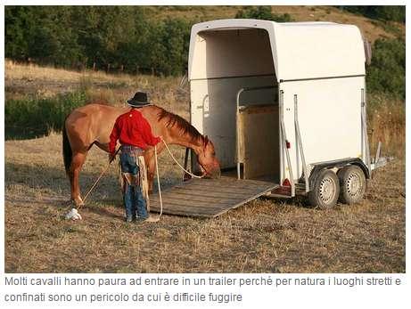 Il mio cavallo ha paura del trailer ma la soluzione naturale è semplice Una delle difficoltà più grandi quando abbiamo a che fare con i cavalli è caricarli sul trailer quando hanno paura.