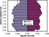 Perdite di carico Le differenze fra le pressioni rilevate all inizio ed al termine delle sezioni di barra sono risultate pari a 0.1 bar indipendentemente dalla pressione di esercizio utilizzata.